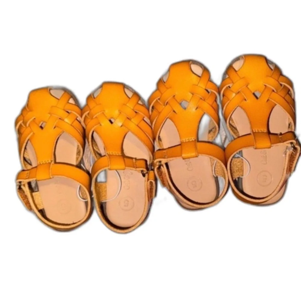 2 Cat & Jack Toddler Ella Sandals | Cognac Size 5T | NWT